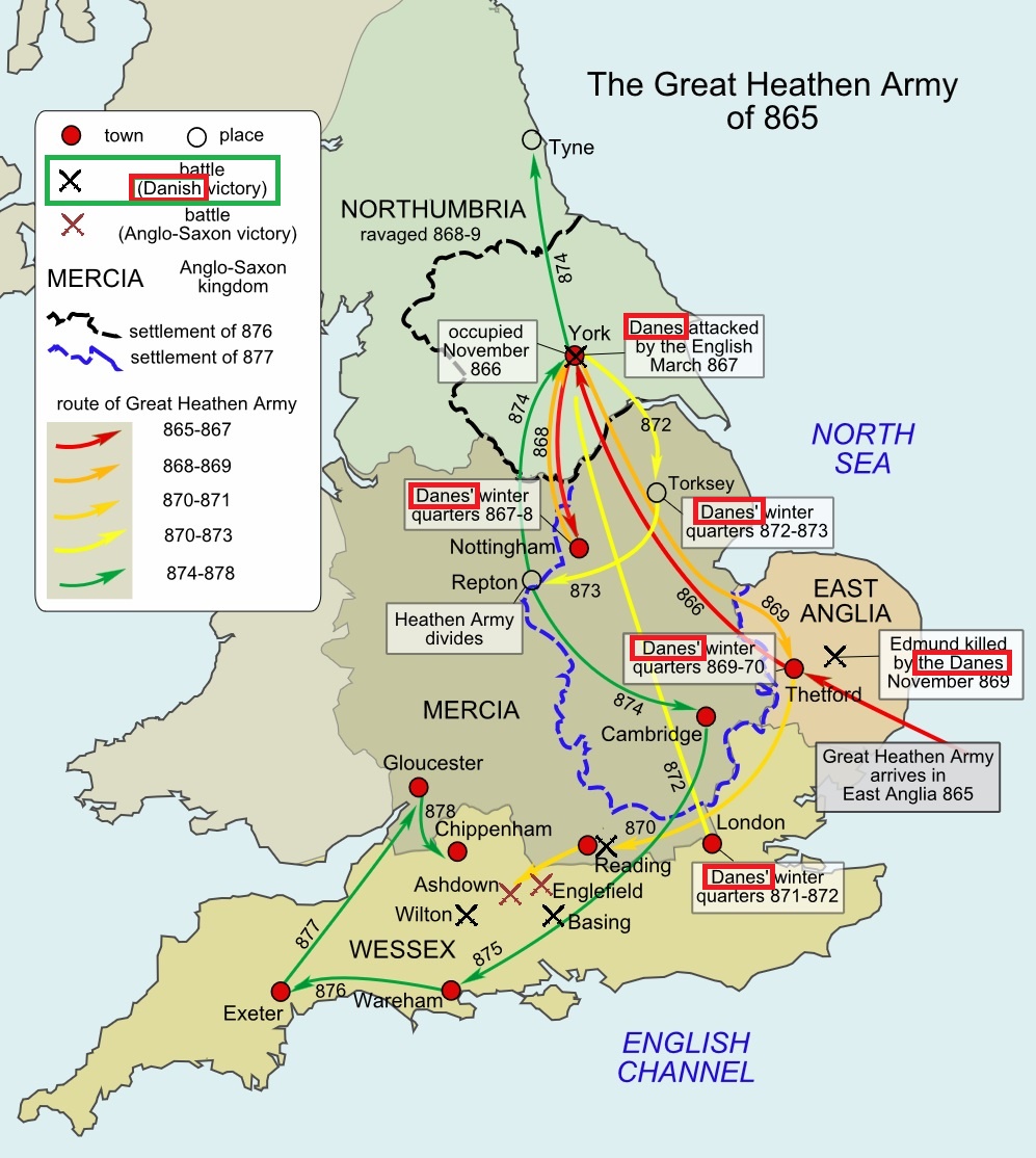 England Battle Map