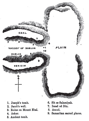 Plan Of Nablus 1864